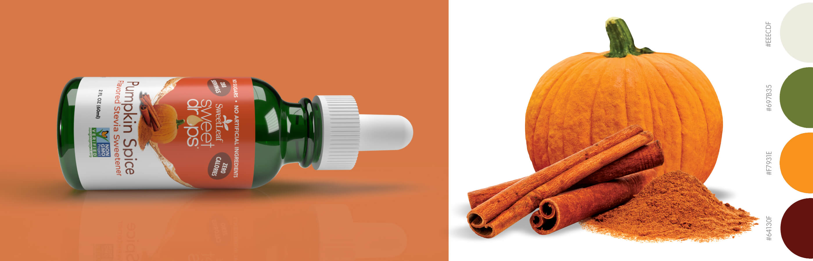 sweet drops pumpkin spice package design image