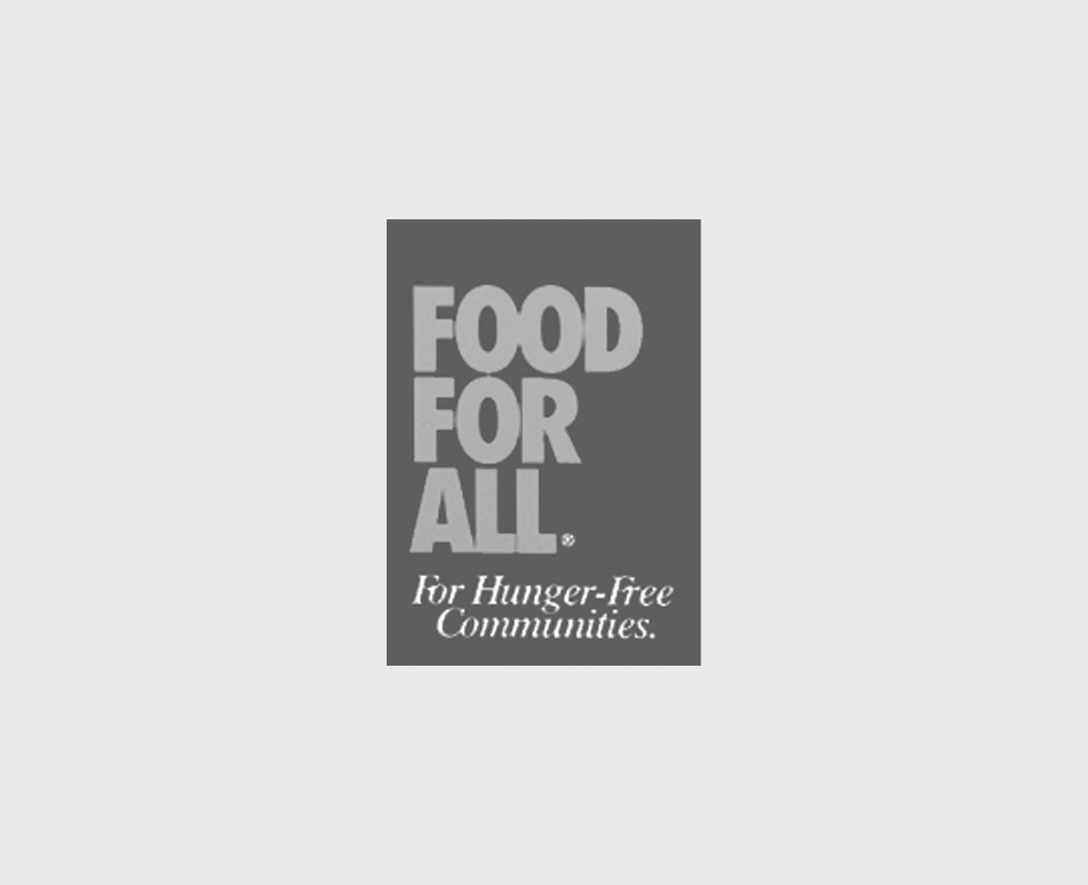 FOOD FOR ALL logo on gray